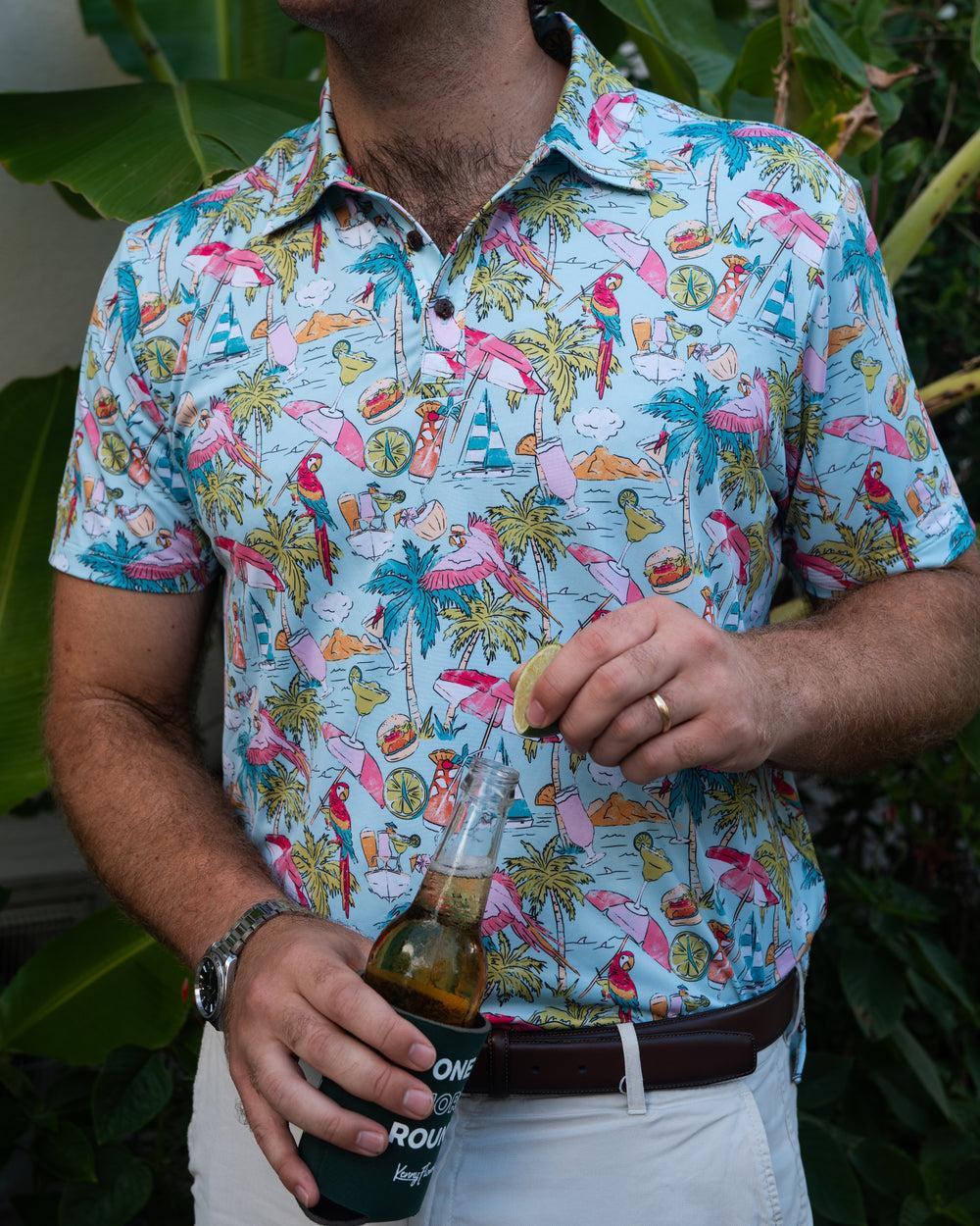 Margaritaville by Kenny Flowers – The Cheeseburger in Par-adise - Golf Shirt Product Image