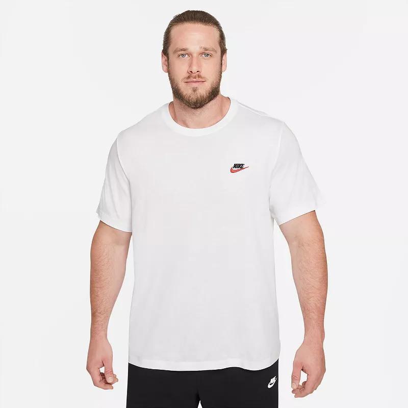 Big & Tall Nike Sportswear Club Tee, Mens Dark Gray Grey Product Image