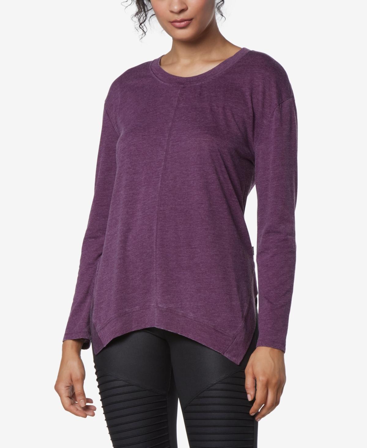 Andrew Marc Sport Womens Long Sleeve Sharkbite T-Shirt Product Image