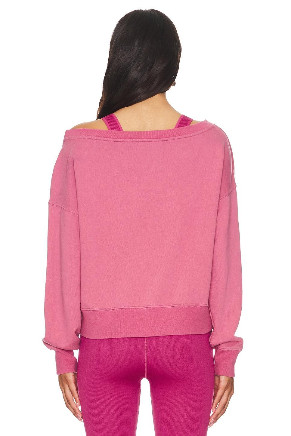 La Vida Off Shoulder Sweatshirt Spiritual Gangster Product Image