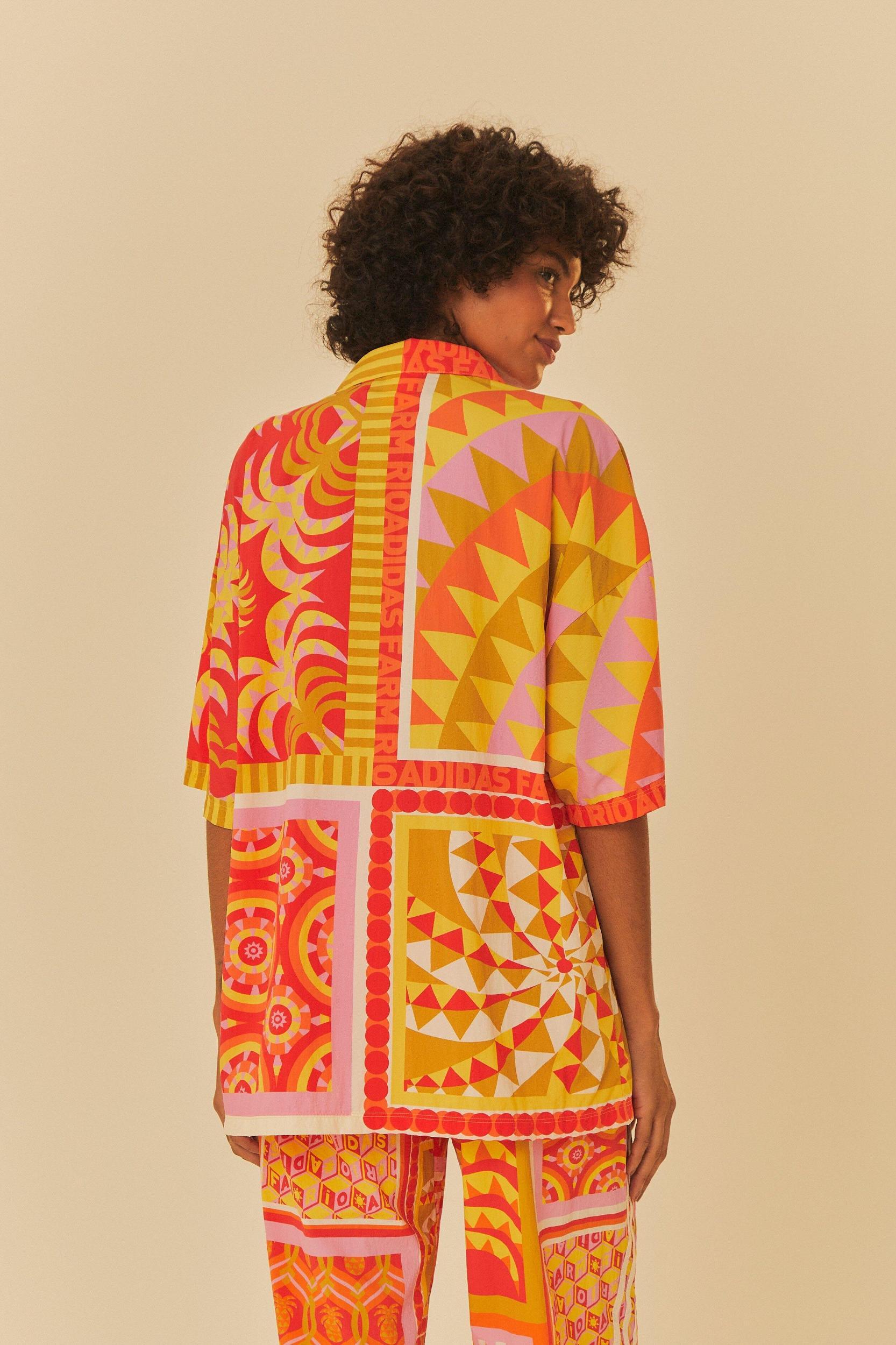 Adidas Farm Solar Kaleidoscope Pink Top, PINK / XXS Product Image