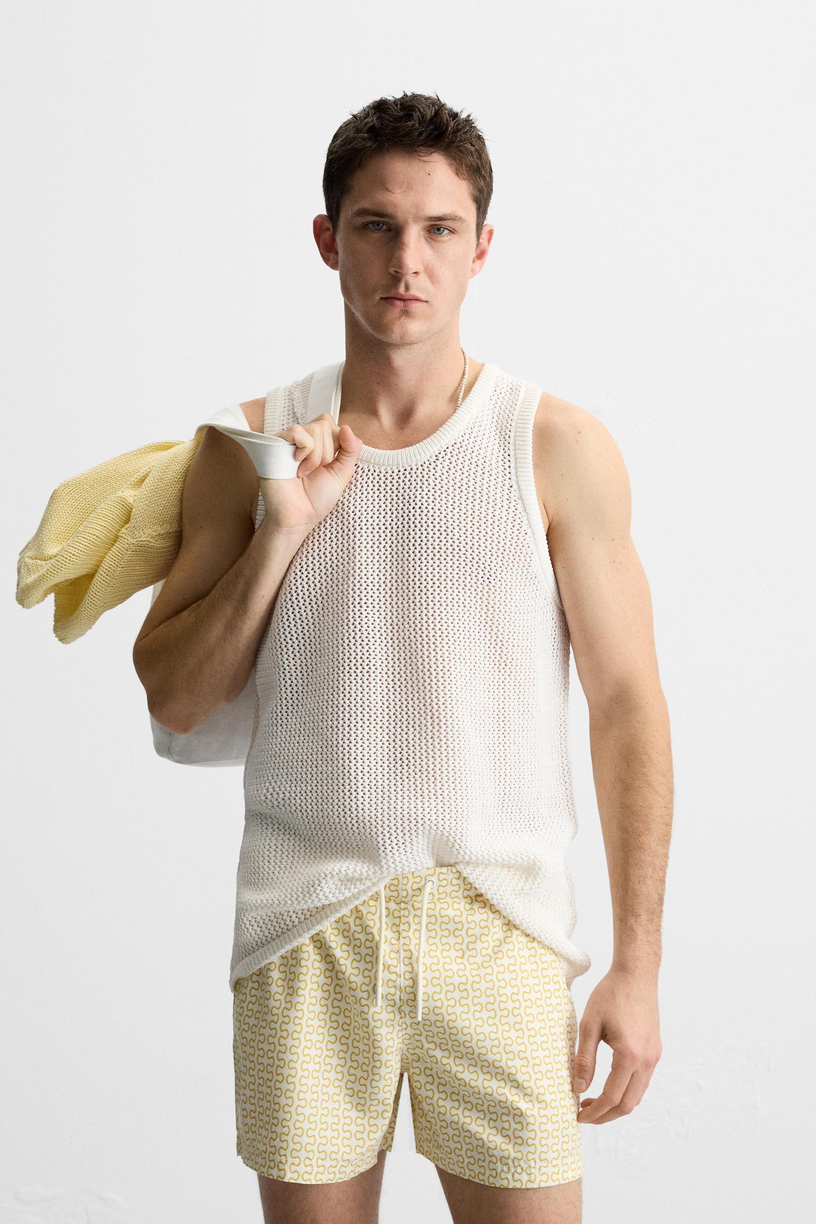 REGULAR GEOMETRIC PRINT SWIMSUIT Product Image