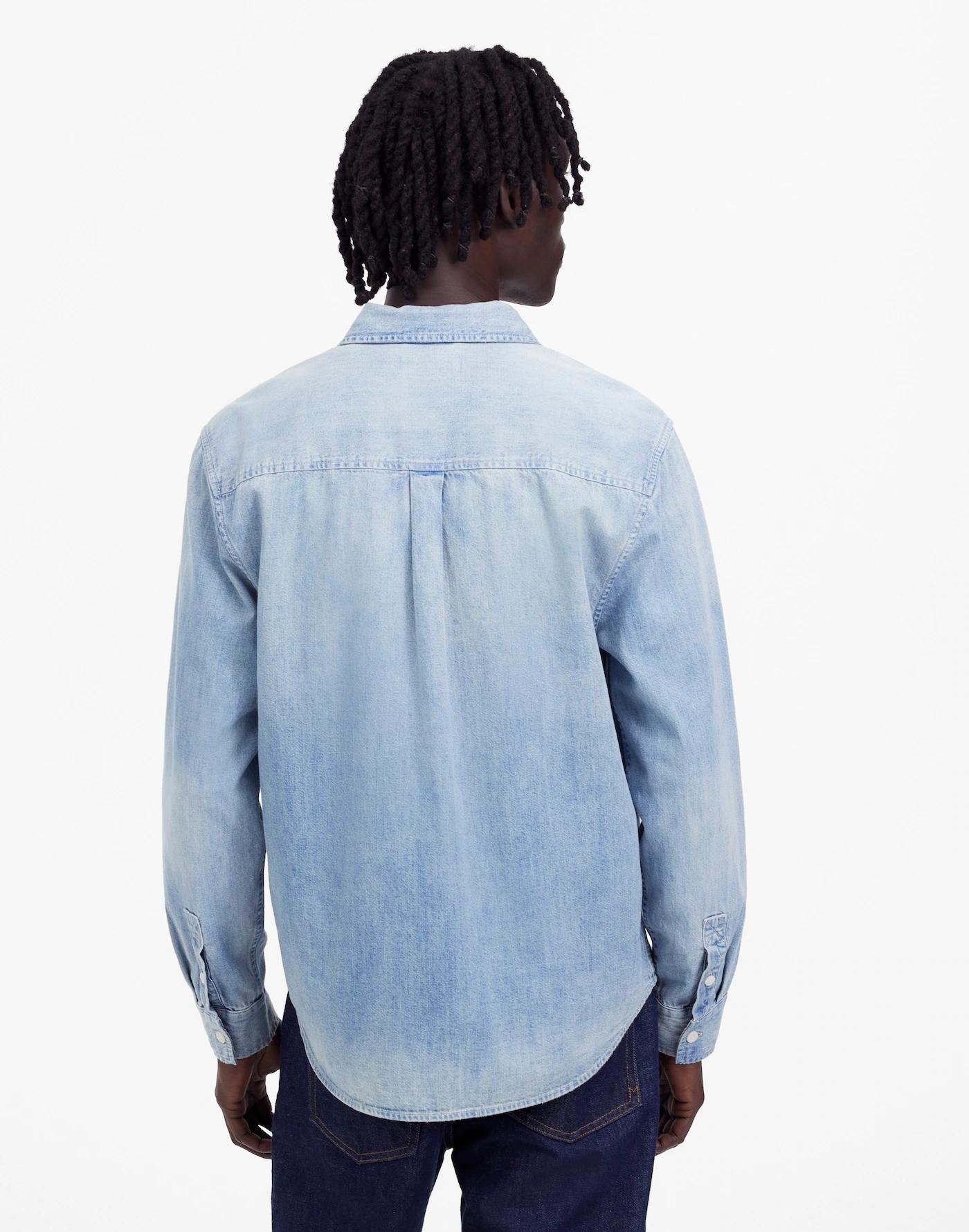 Denim Button-Up Shirt in Reyner Wash Product Image