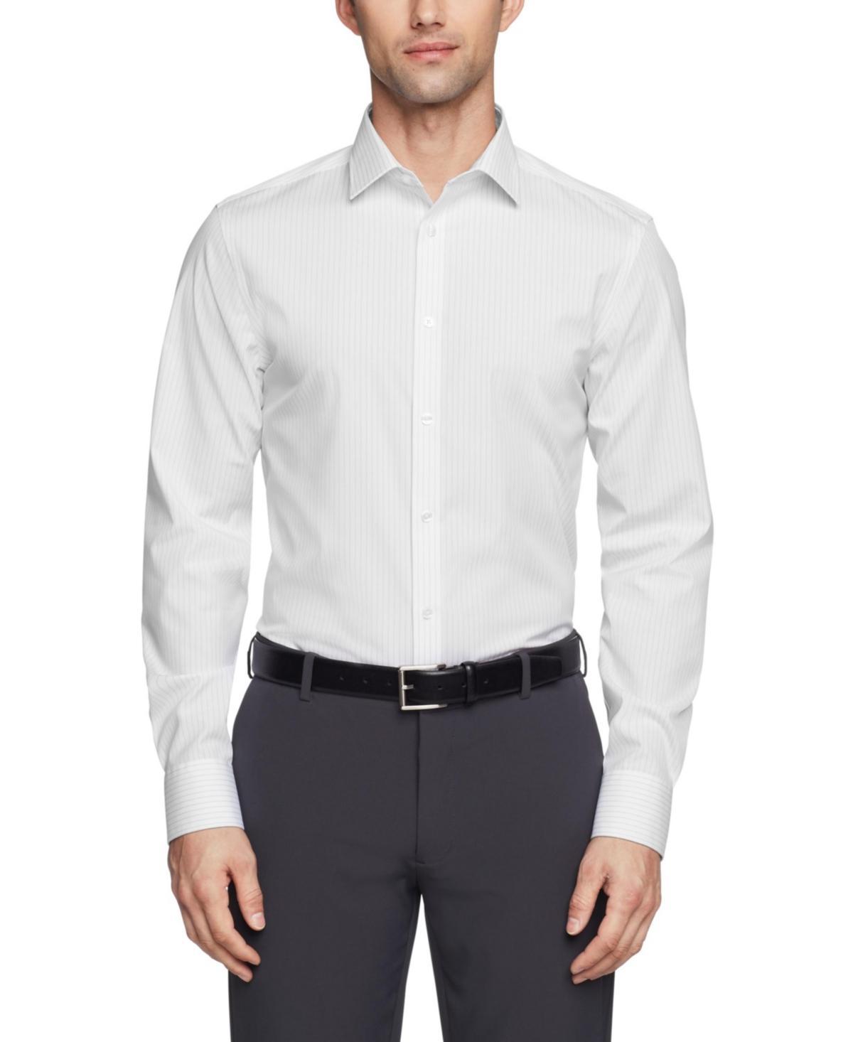 Calvin Klein Mens Refined Slim Fit Stretch Dress Shirt Product Image
