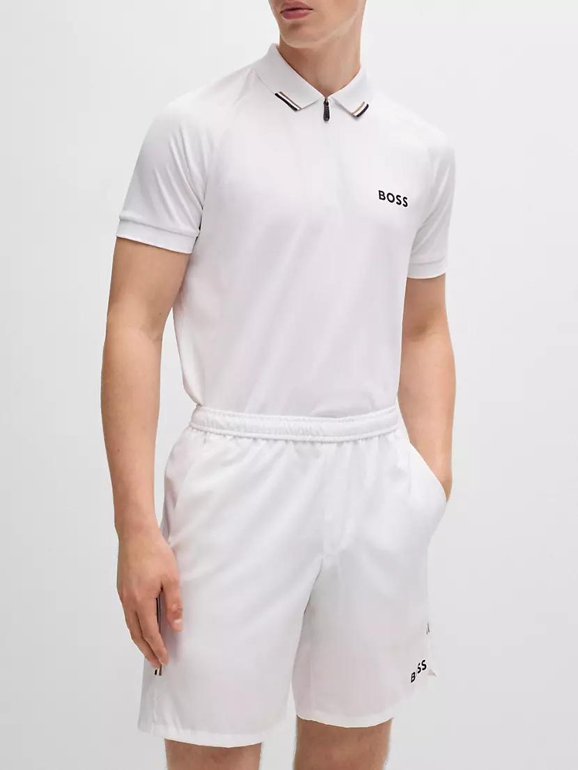 Boss x Matteo Berrettini Polo Shirt with Popcorn Stripe Product Image