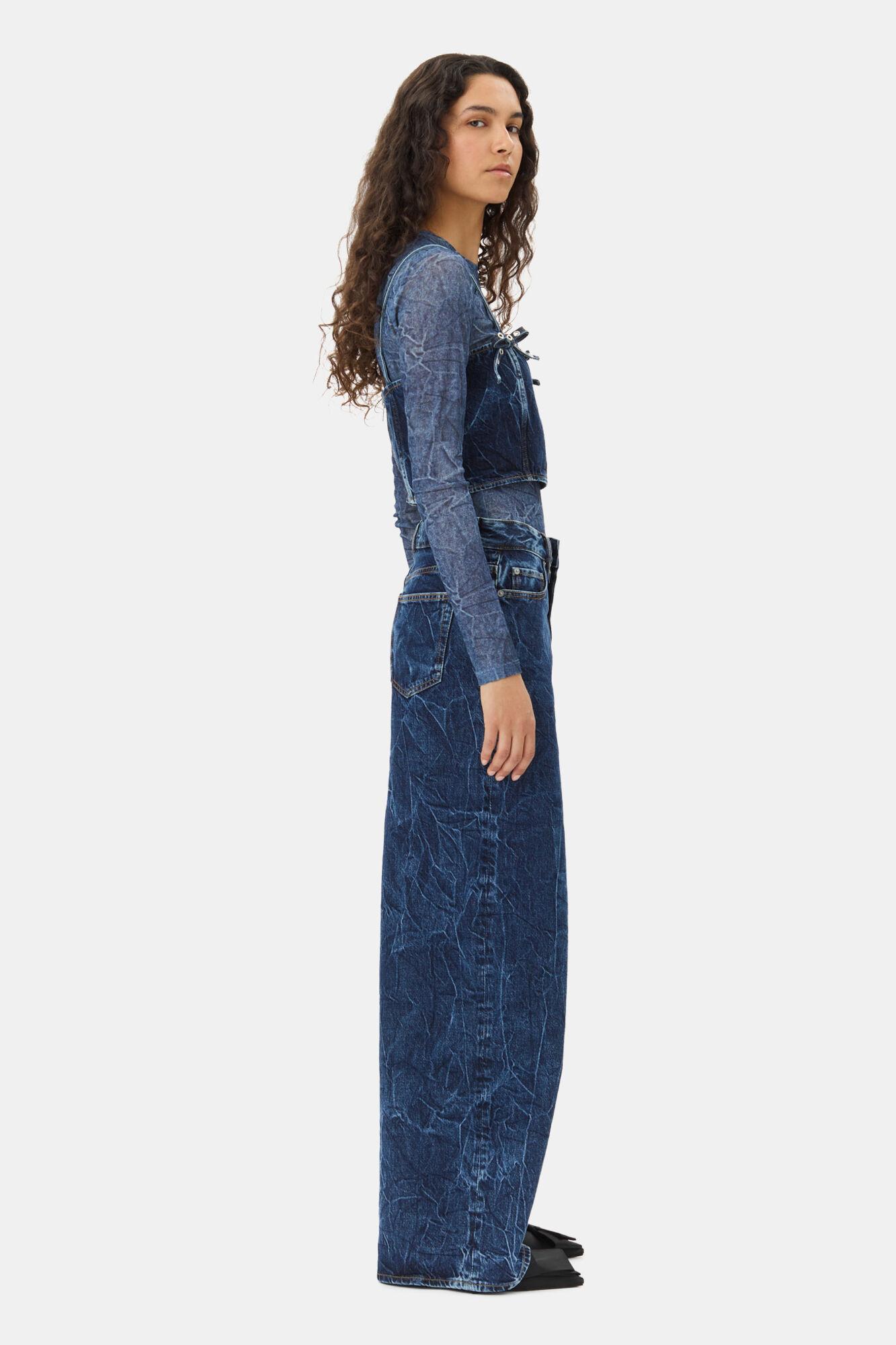Dark Blue Strap Top Product Image