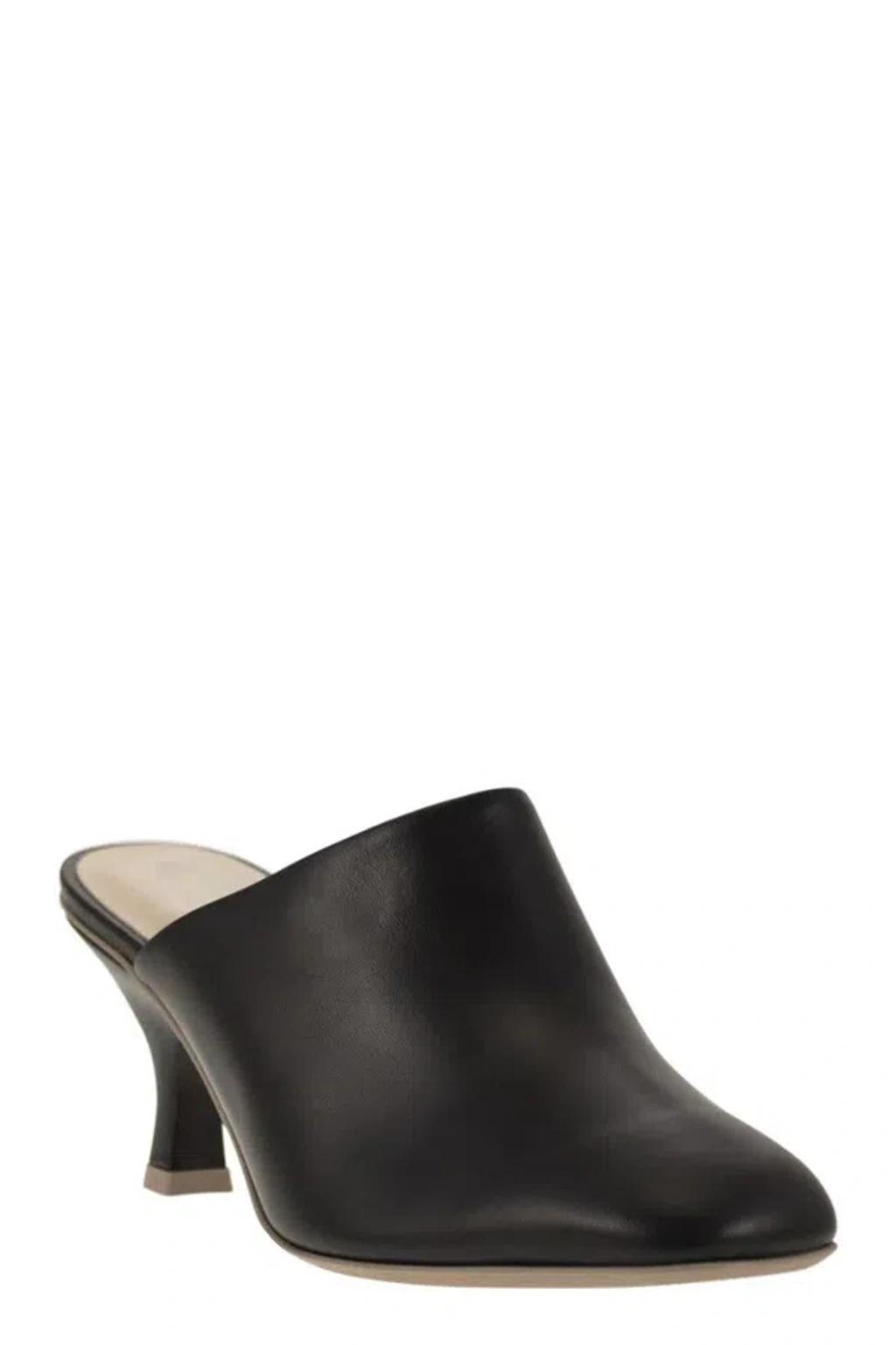 TOD'S Leather Sabot In Black Product Image