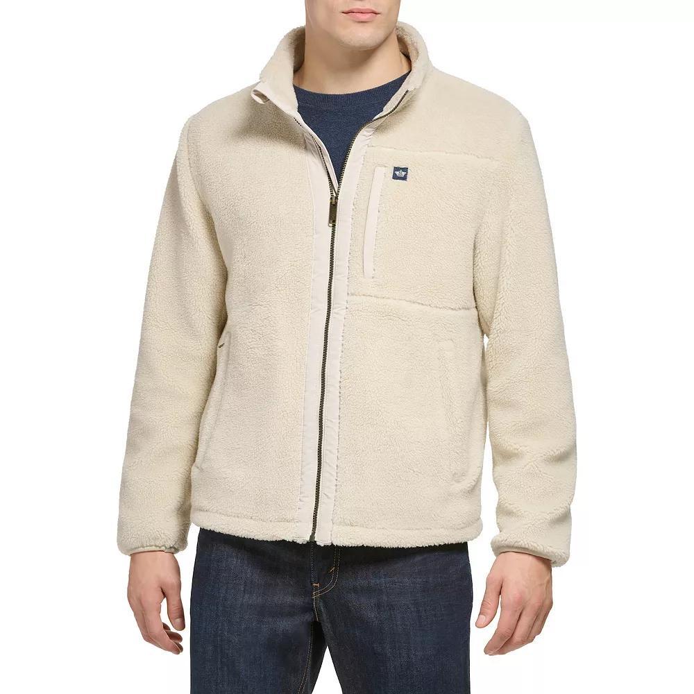 Men's Dockers® Sherpa Zip Front Jacket, Size: Small, Green Product Image