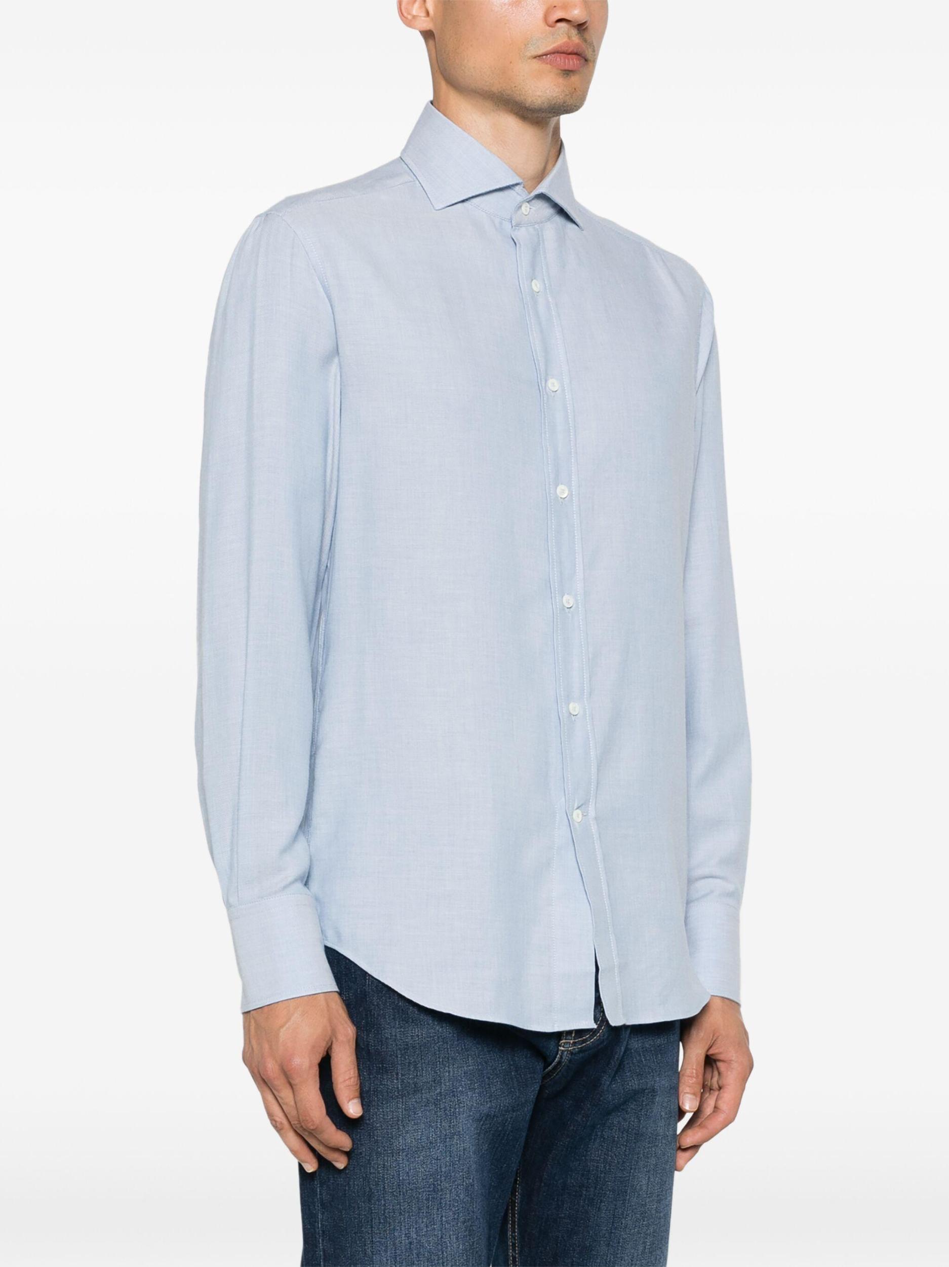 BRUNELLO CUCINELLI Long-sleeved Shirt In White Product Image