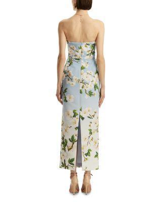 Cherry Blossom Embroidered Gown Product Image