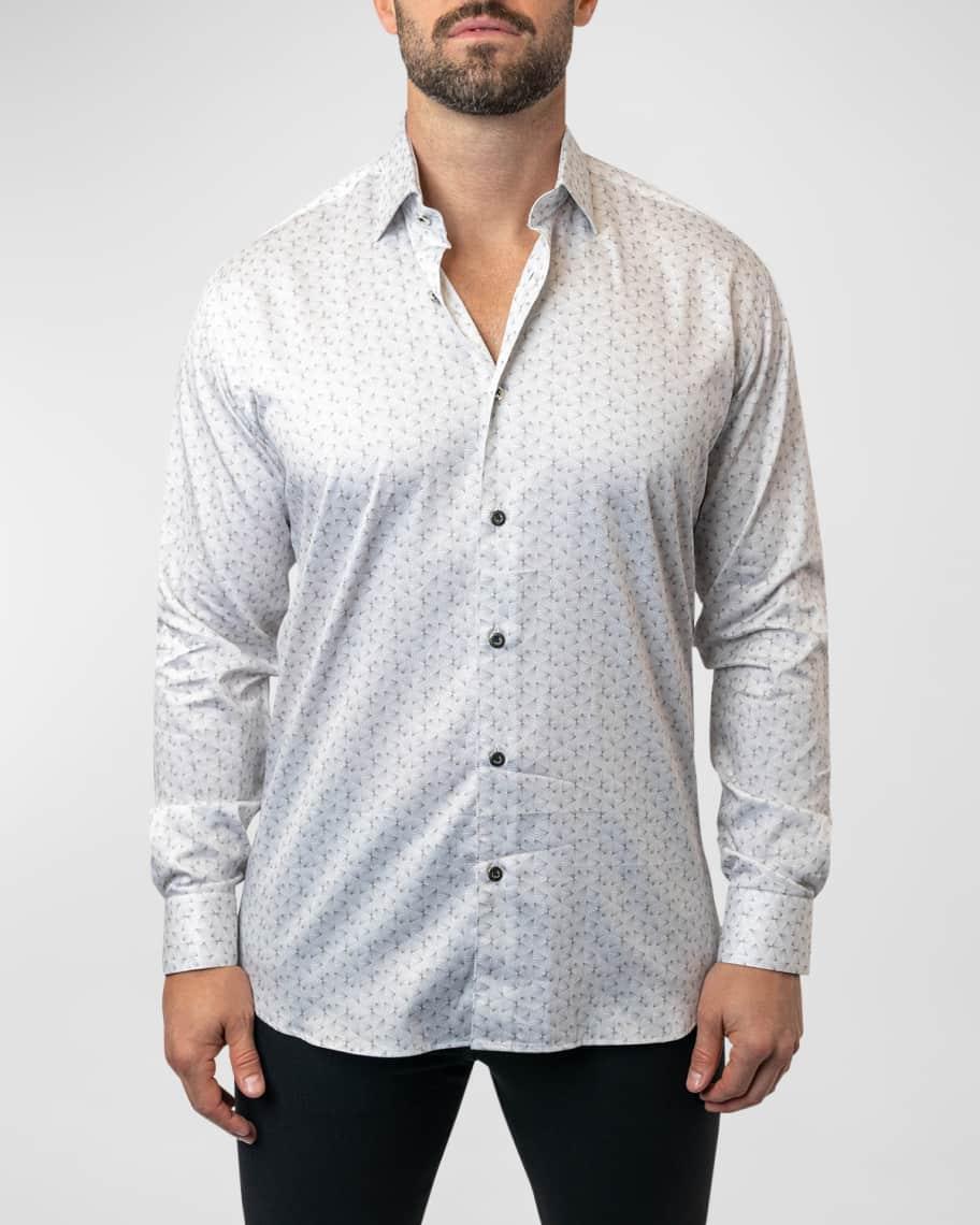 Mens Fibonacci Prism Dress Shirt Product Image