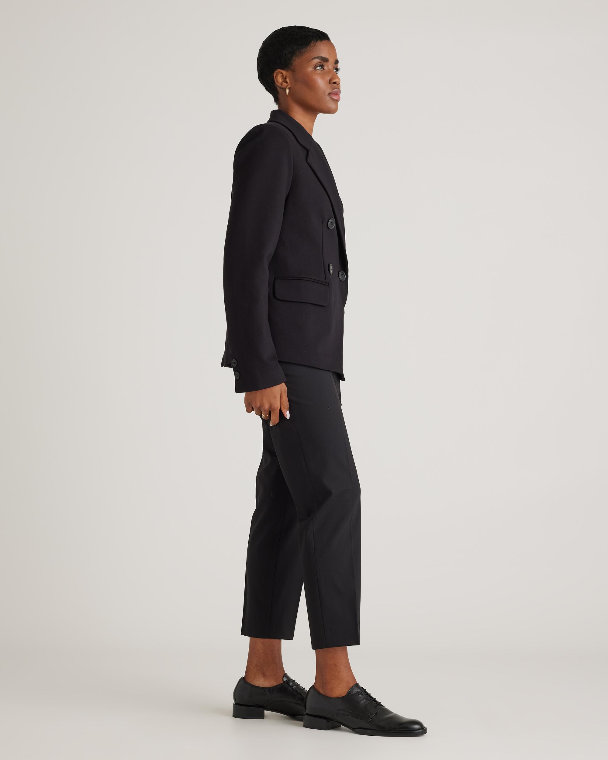 Quince | Women's Ultra-Stretch Ponte Double Breasted Blazer Size XS, Rayon Product Image