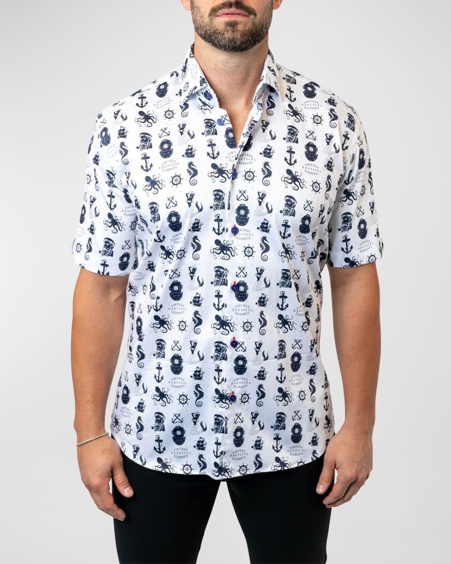 Mens Galileo Nautical Sport Shirt Product Image