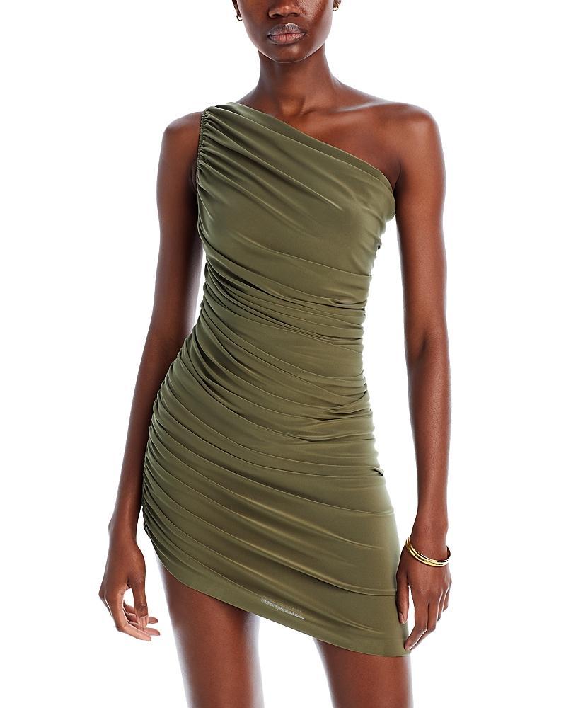 Womens Diana Ruched One-Shoulder Minidress Product Image