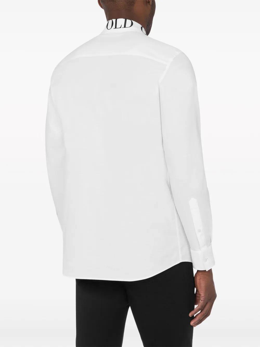 logo-print poplin shirt Product Image