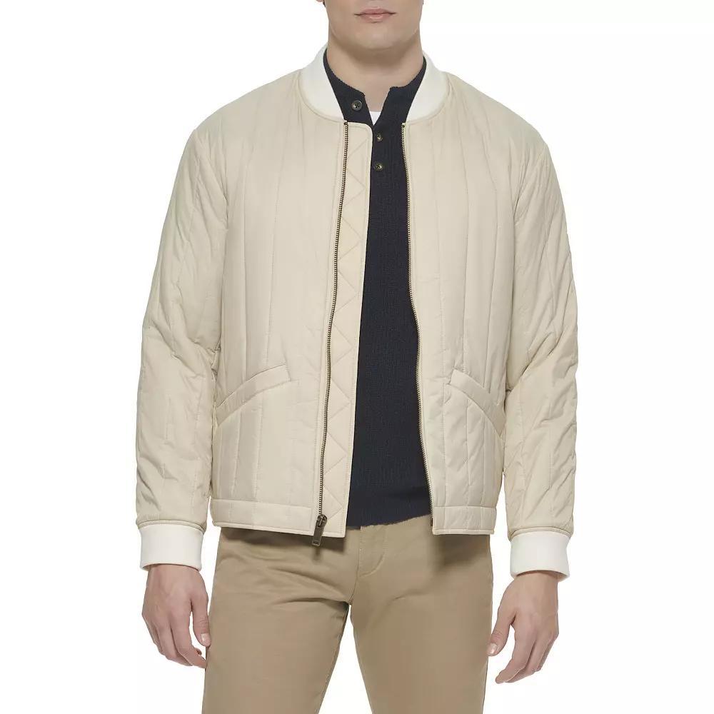 Men's Dockers® Bomber Jacket with Vertical Quilting, Size: XL, Black Product Image
