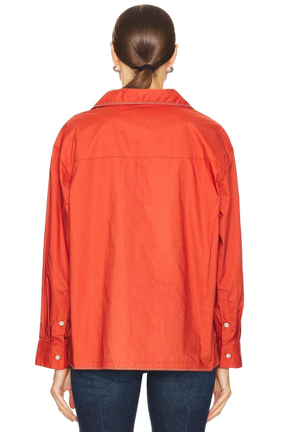 x REVOLVE Embroidered Button Up Shirt Found Product Image