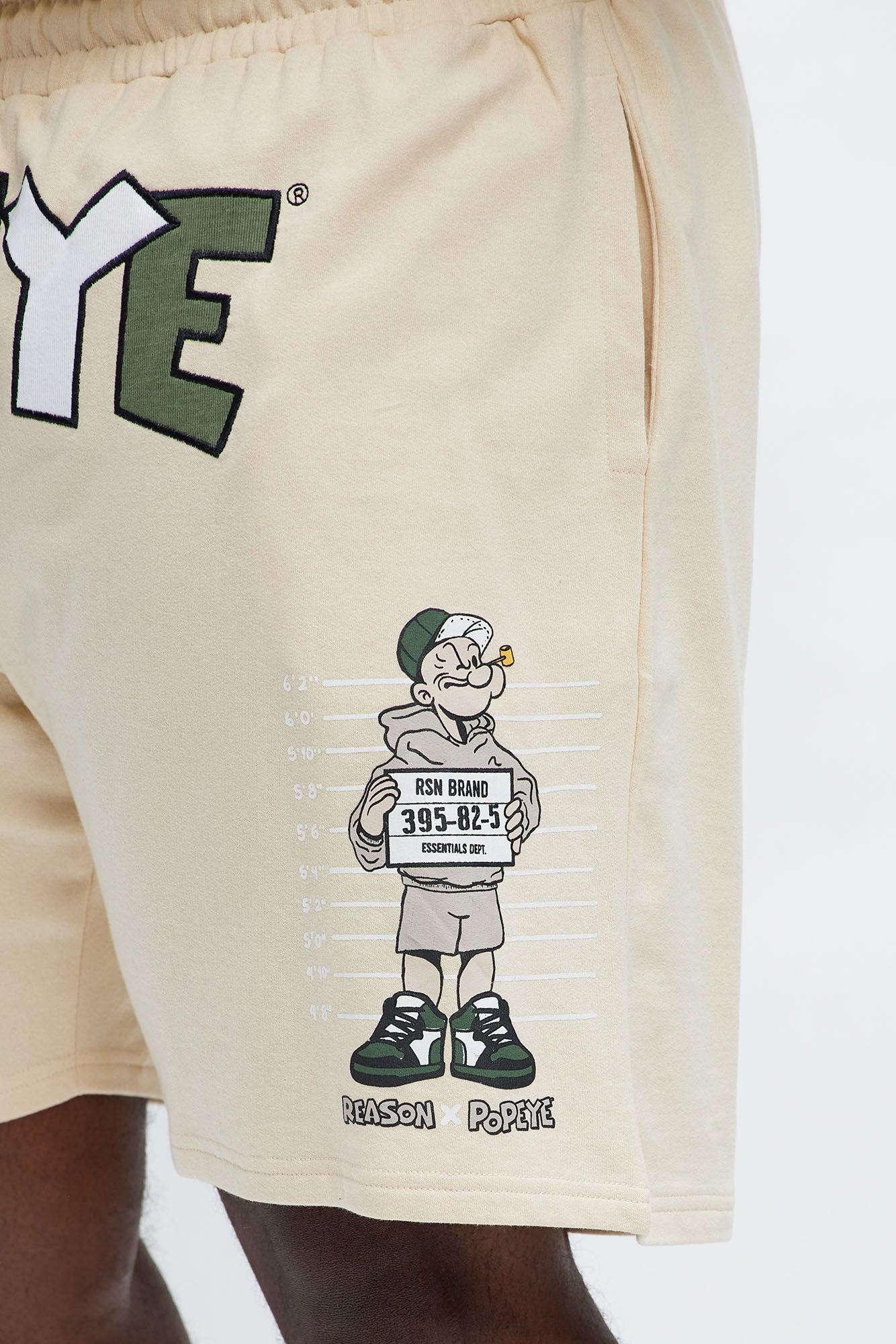 Popeye Wanted Sweatshorts - Tan Product Image