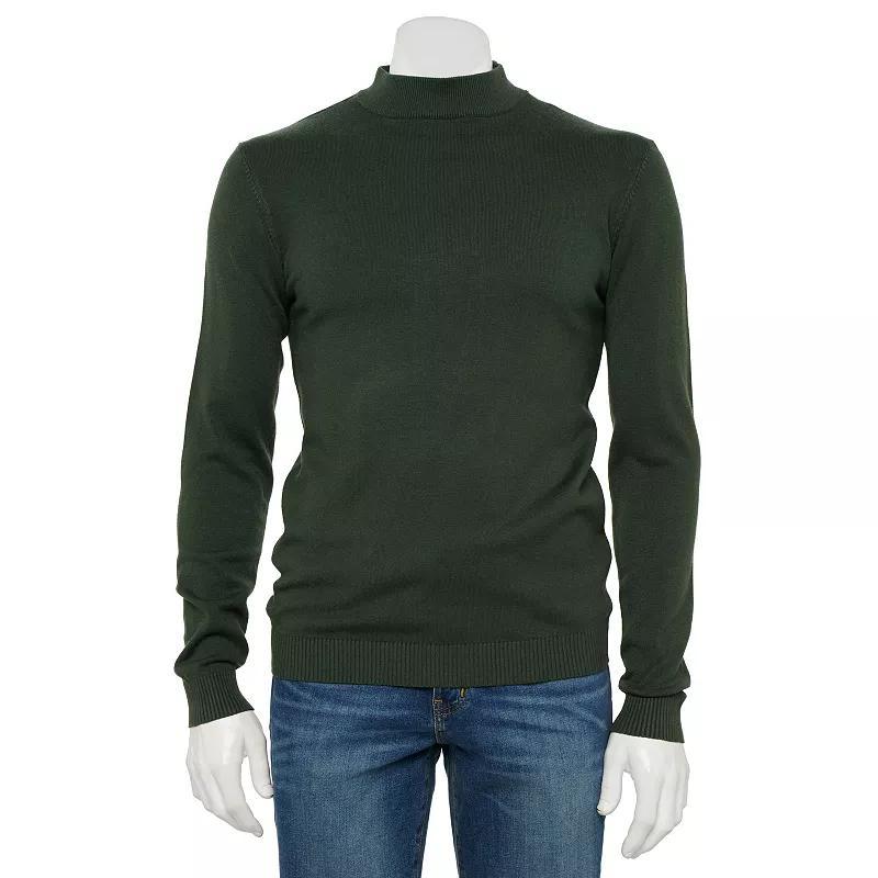 Men's Xray Regular-Fit Mockneck Sweater, Size: 3XL, Brown Product Image