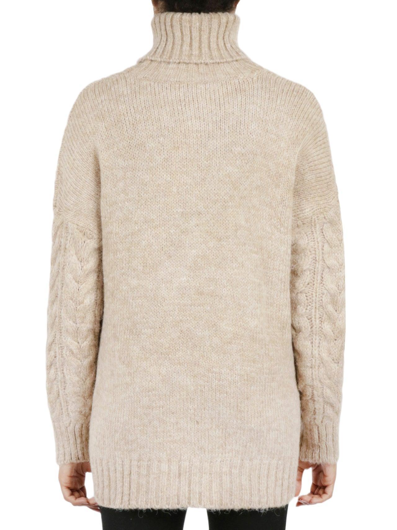 Cable Turtleneck Sweater Product Image