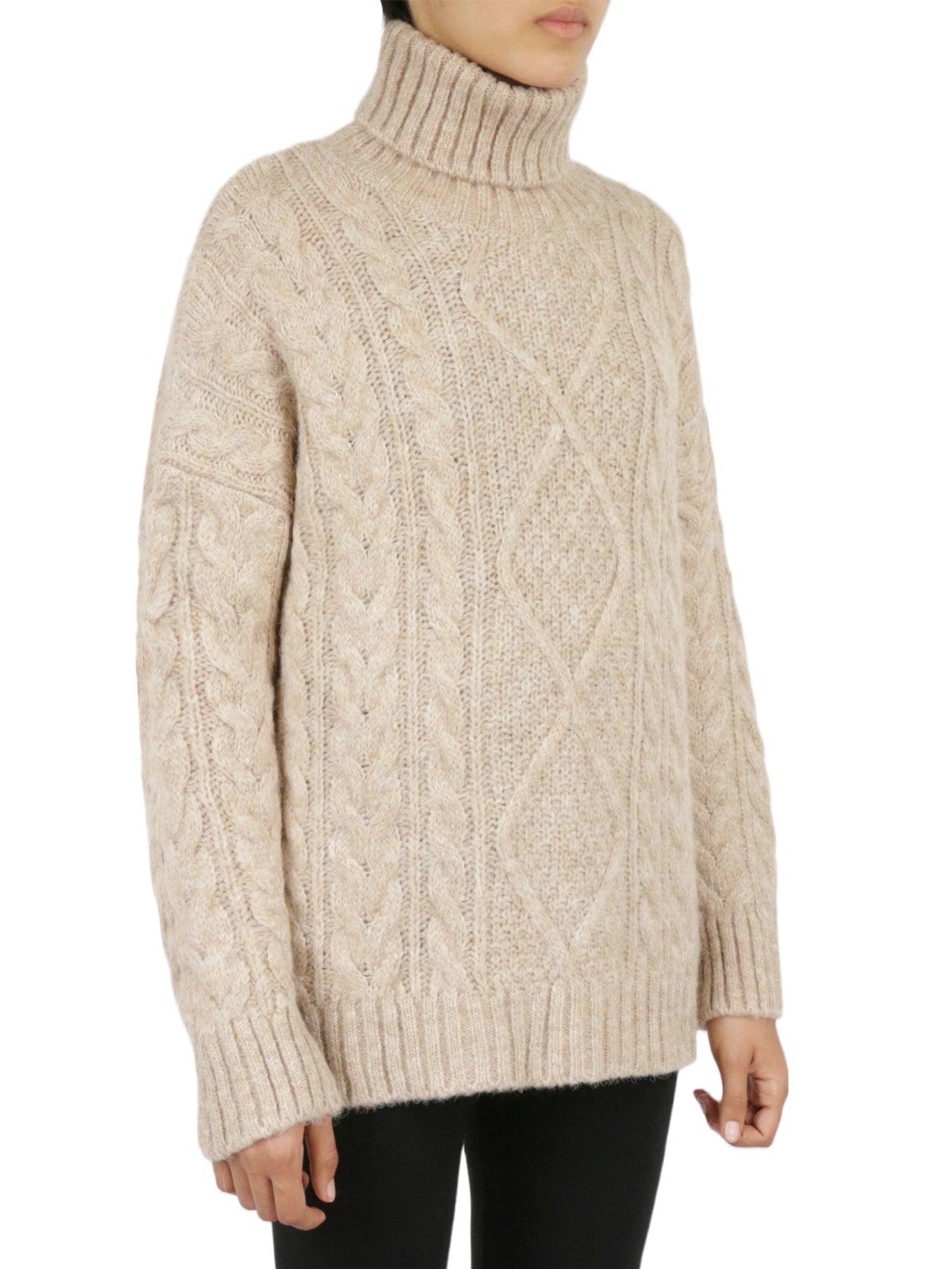 Cable Turtleneck Sweater Product Image