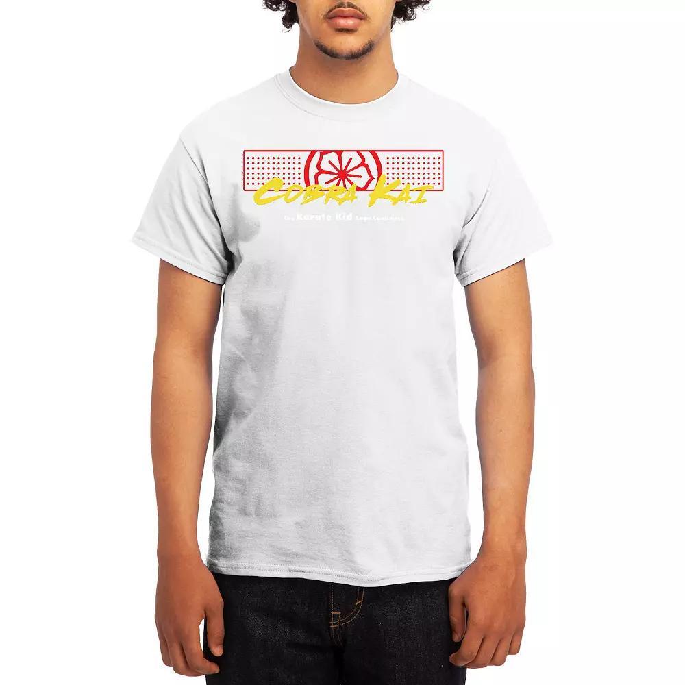 Men's Cobra Kai The Saga Continues Graphic Tee, Size: Large, White Product Image