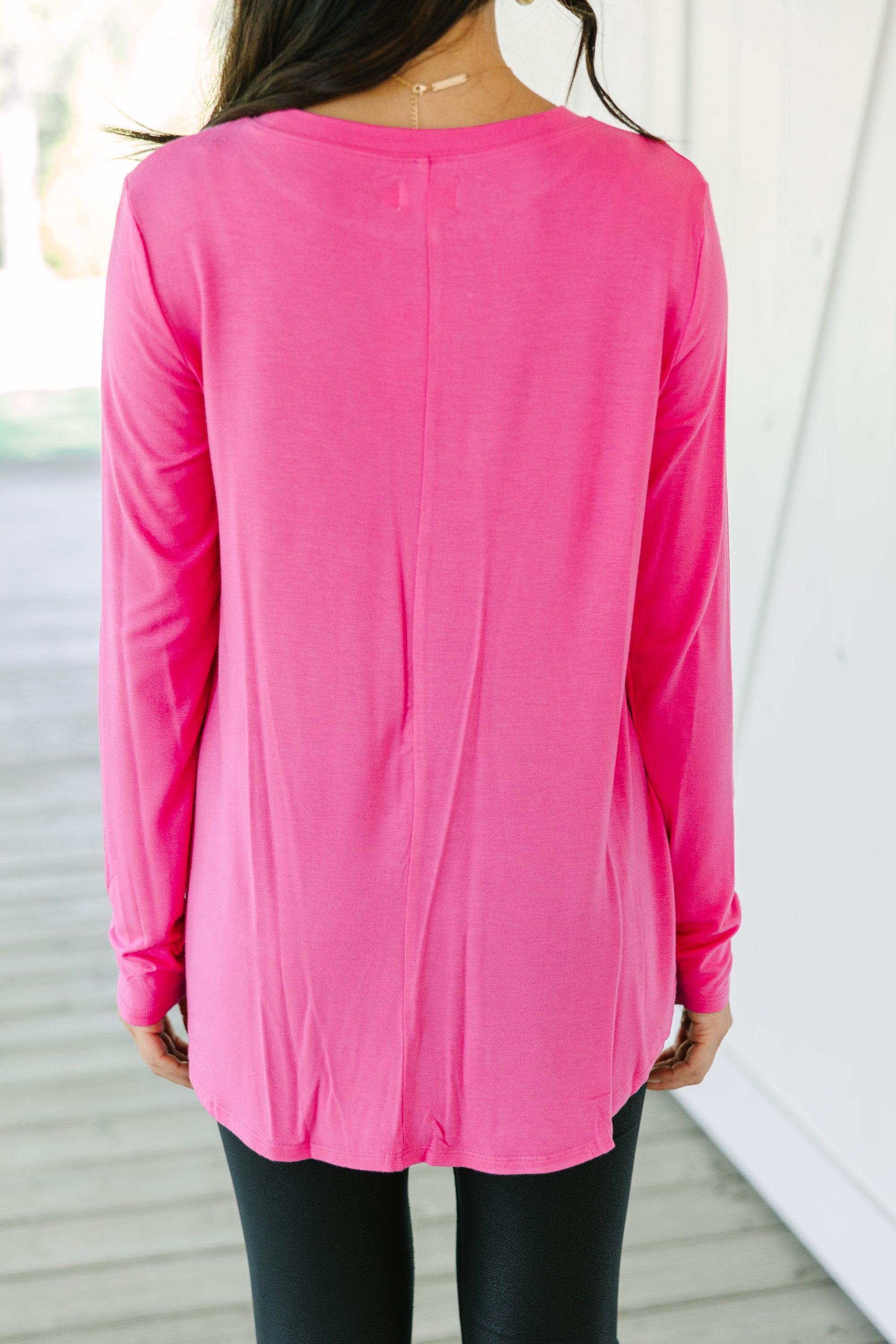 Won't Let You Down Fuchsia Pink Classic Top Female Product Image