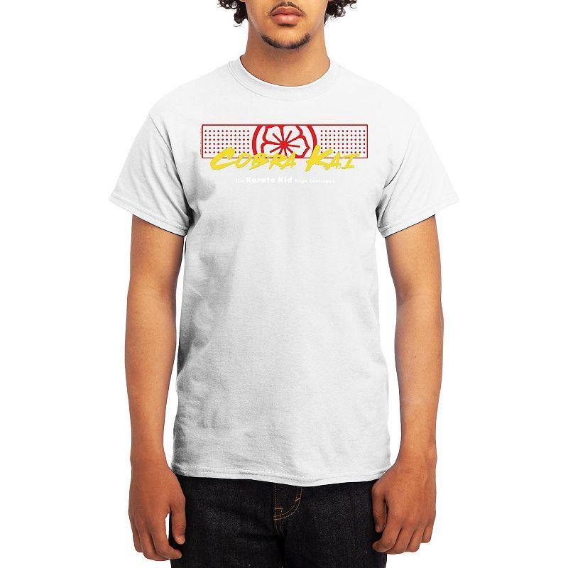 Men's Cobra Kai The Saga Continues Graphic Tee, Size: Large, White Product Image