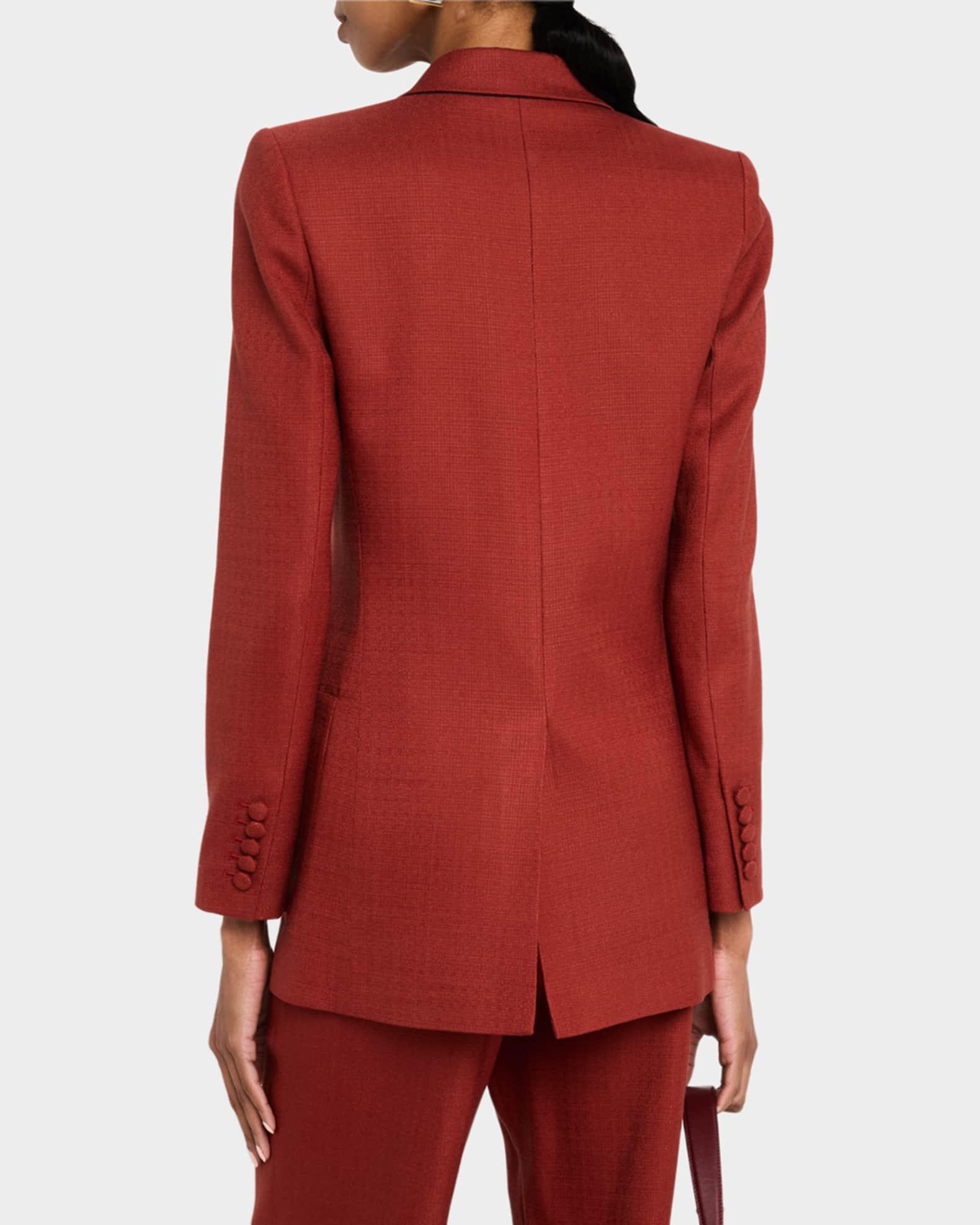 Riva Double-Breasted Stretch Canvas Jacket Product Image