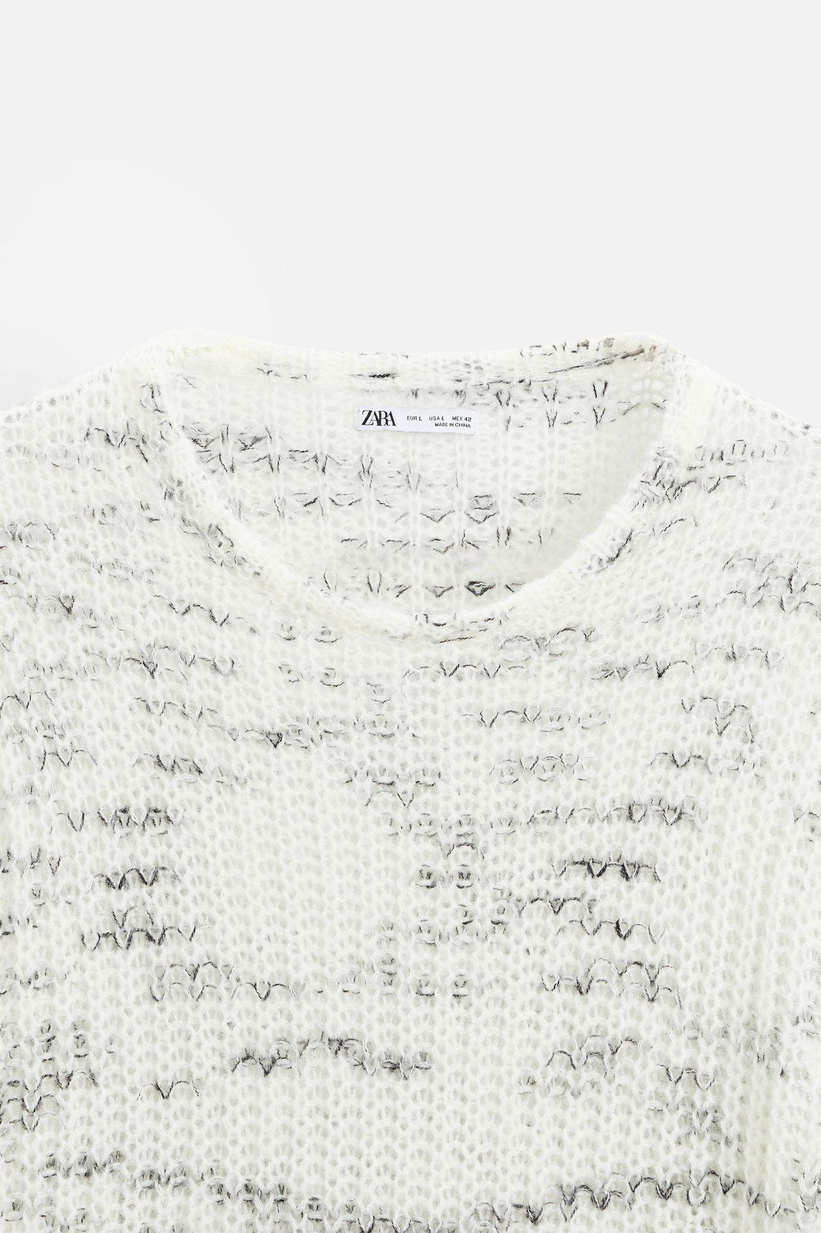 UNEVEN JACQUARD SWEATER Product Image