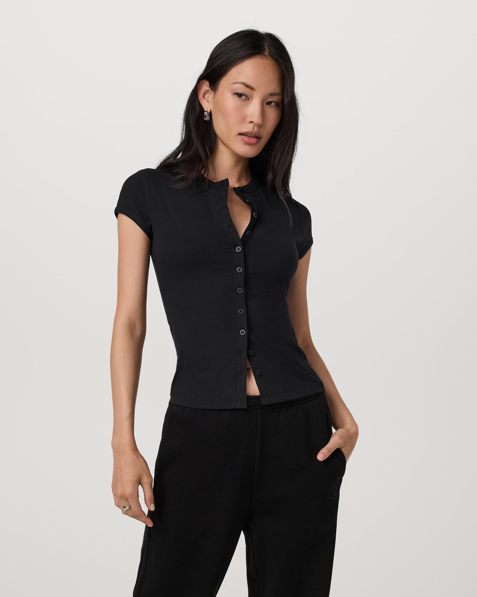 Short Sleeve Pose Button Up Product Image