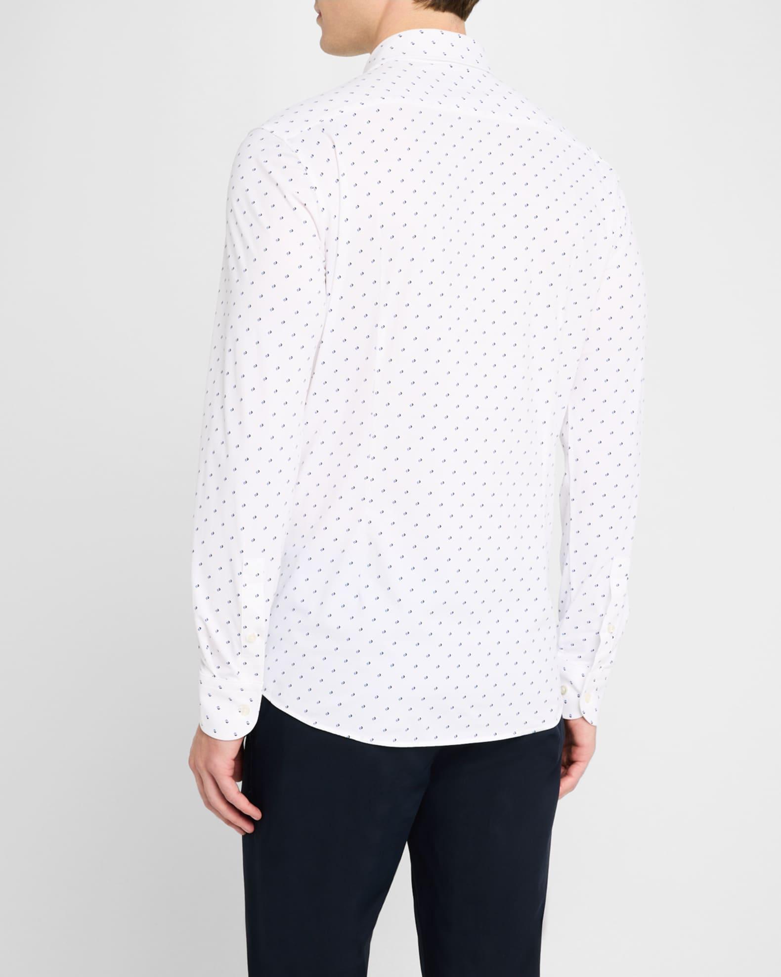 Men's Hank Stretch Micro-Pattern Dress Shirt Product Image