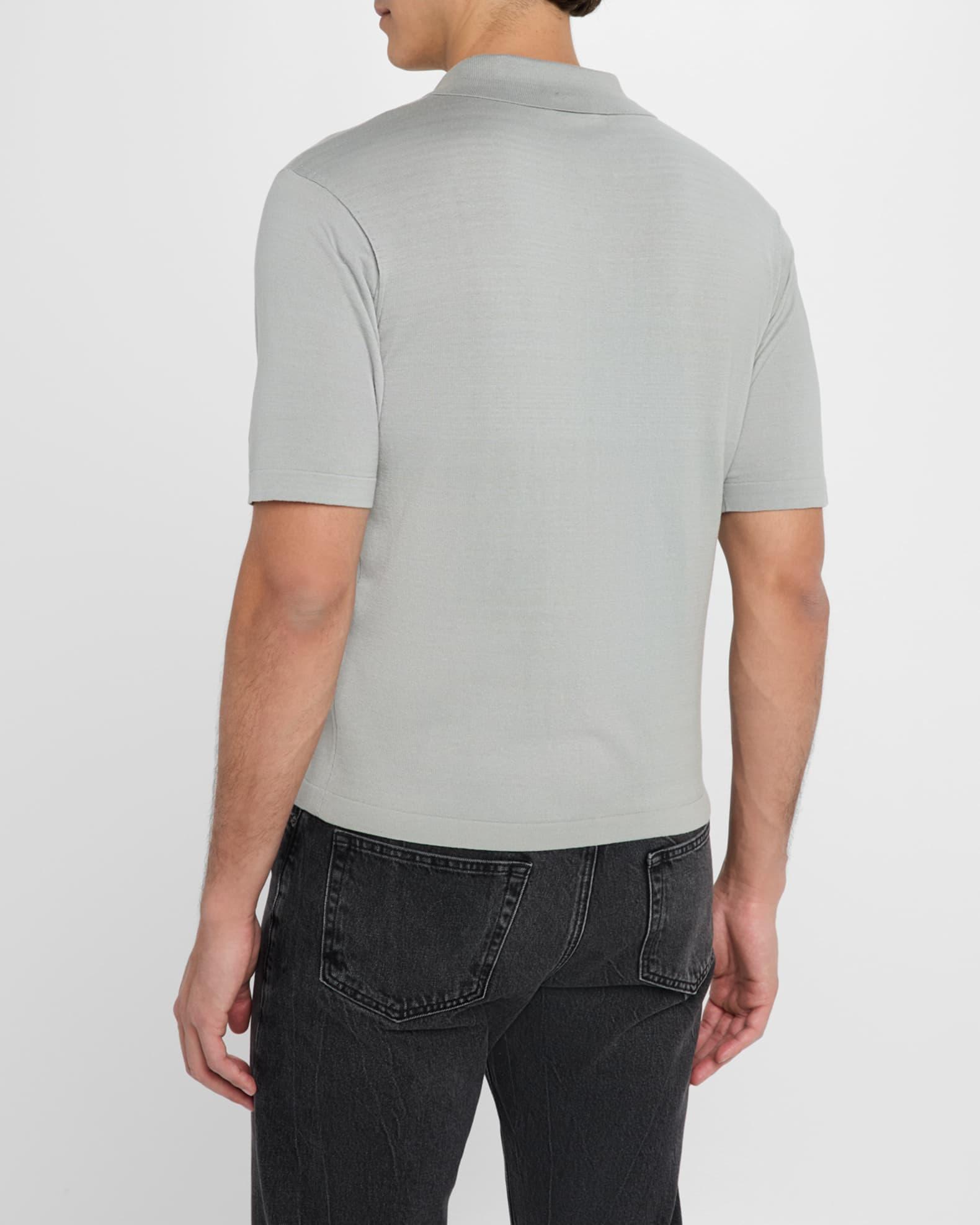 Men's Cotton Silk Polo Sweater Product Image