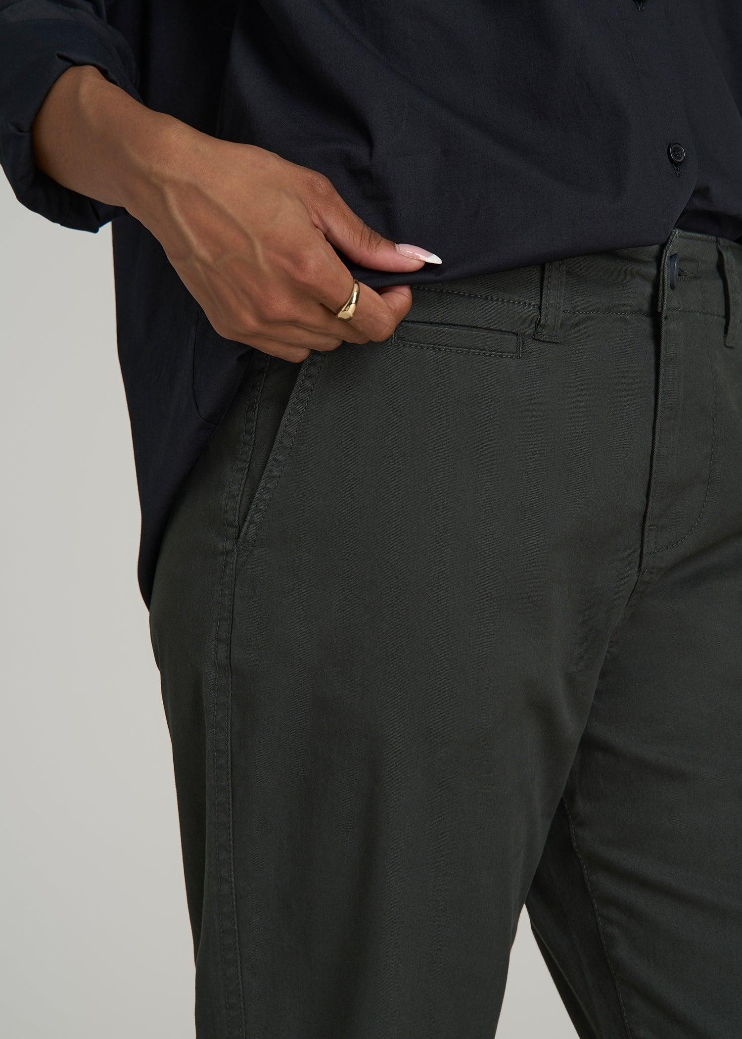 High Rise Tapered Chino Pants for Tall Women in Pine Grove Product Image