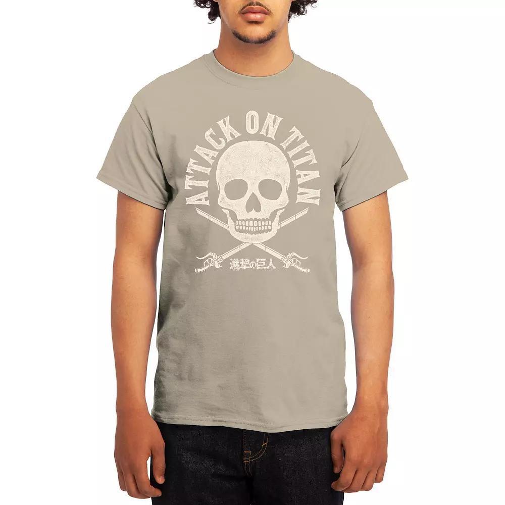Men's Attack on Titan Punk Scout Crest Graphic Tee, Size: Medium, Green Product Image