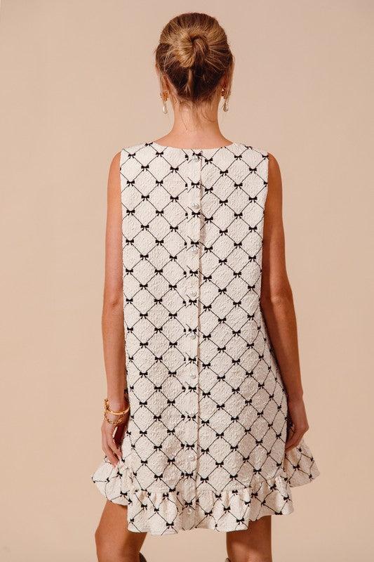 Clutching My Pearls Bow Dress Product Image
