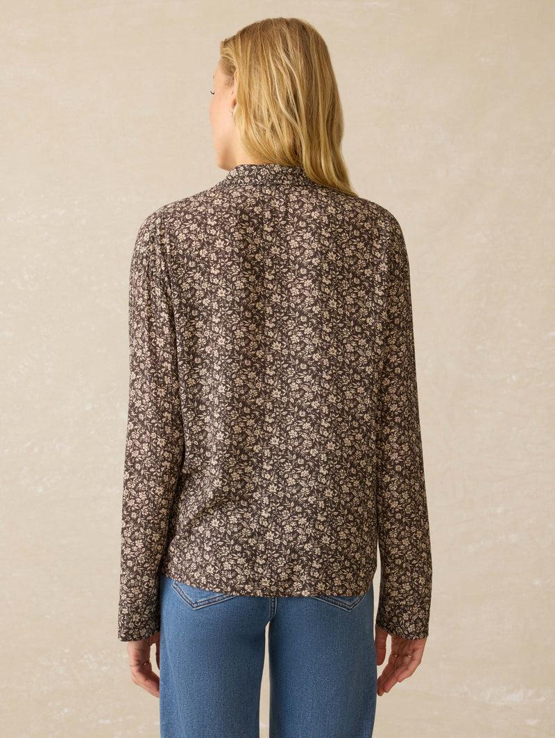 Cabana Long-Sleeve Shirt - Charcoal Woodstock Floral Product Image