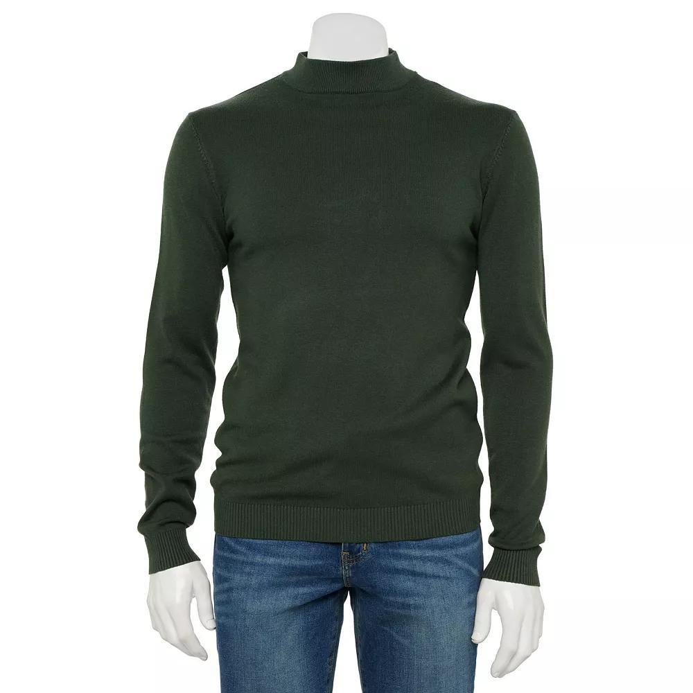 Men's Xray Regular-Fit Mockneck Sweater, Size: 3XL, Brown Product Image