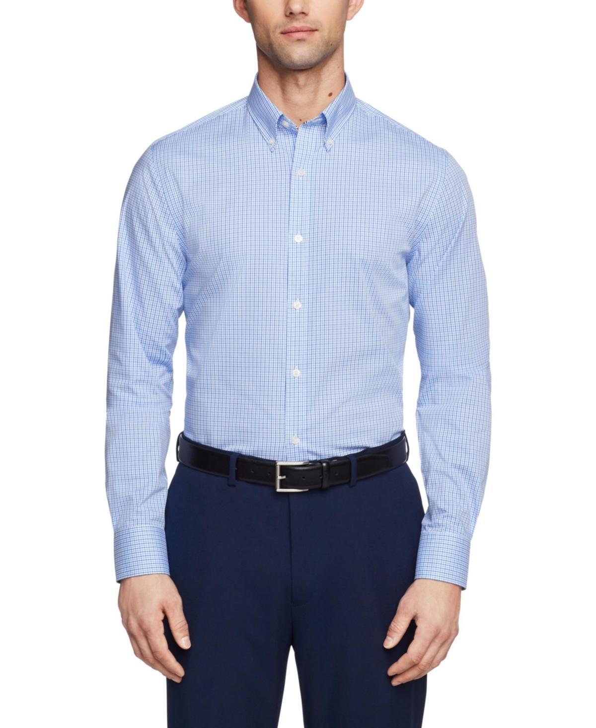 Tommy Hilfiger Mens Th Flex Slim Fit Wrinkle Free Stretch Twill Dress Shirt Product Image