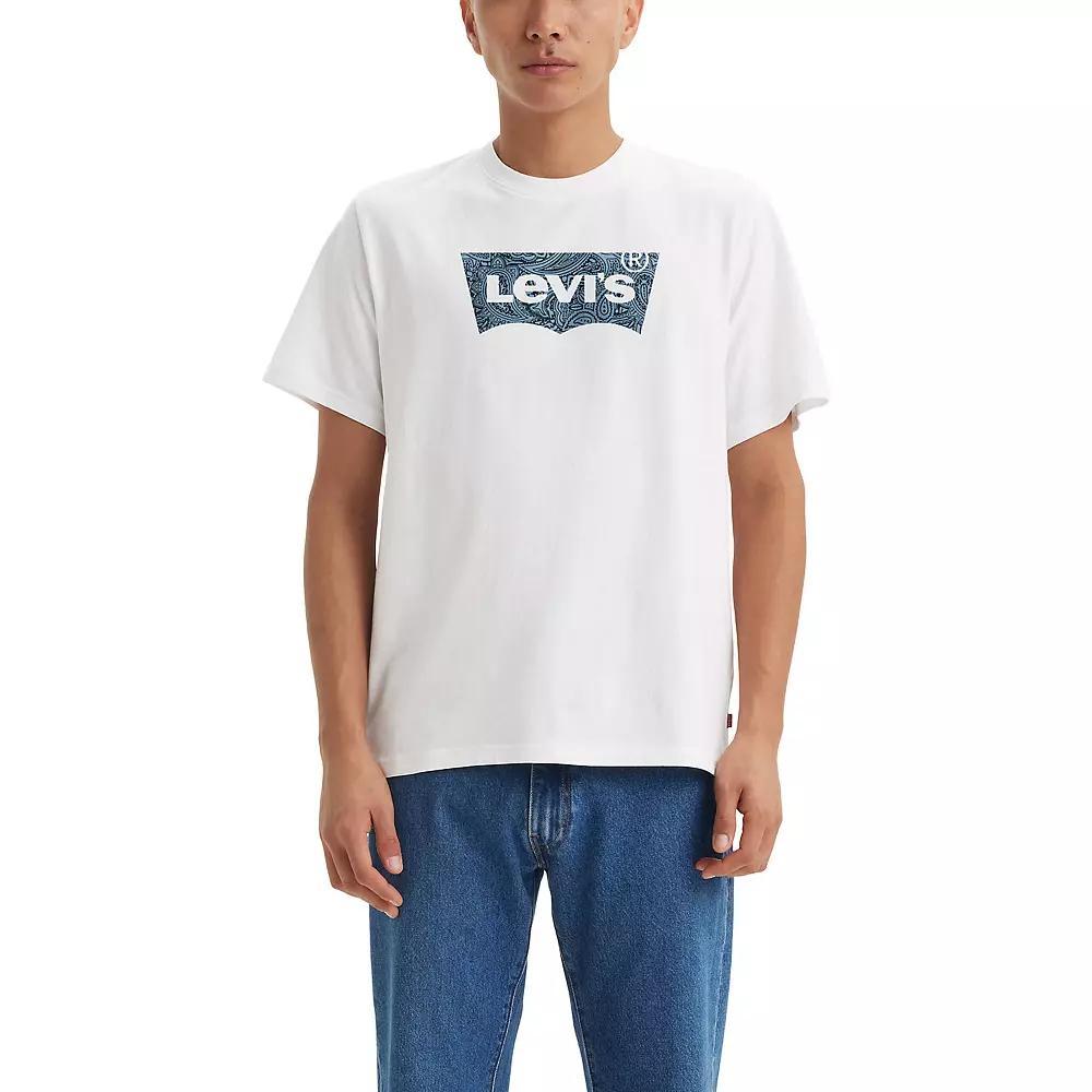 Men's Levi's® Relaxed-Fit Short-Sleeve Graphic Tee, Size: Small, Paisley Batwing Product Image