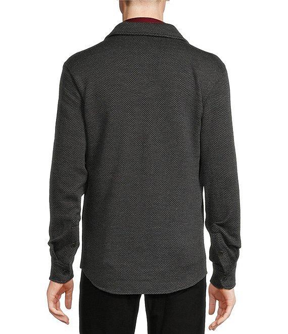 Cremieux Blue Label Chamonix Collection Chevron Merino Wool Shirt Jacket Product Image