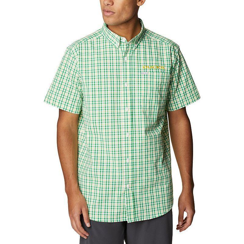 Mens Columbia Oregon Ducks Rapid Rivers Logo Button-Down Shirt Product Image