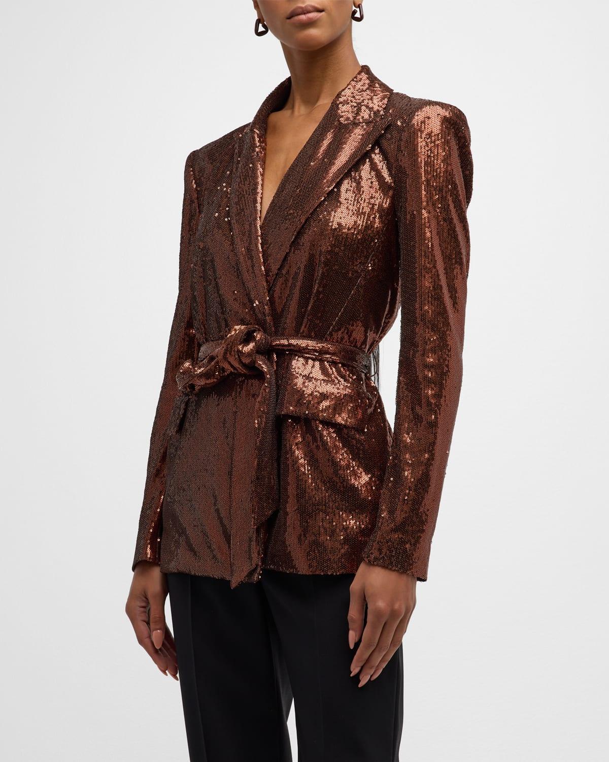 Jordana Wrap Belted Blazer L'AGENCE Product Image