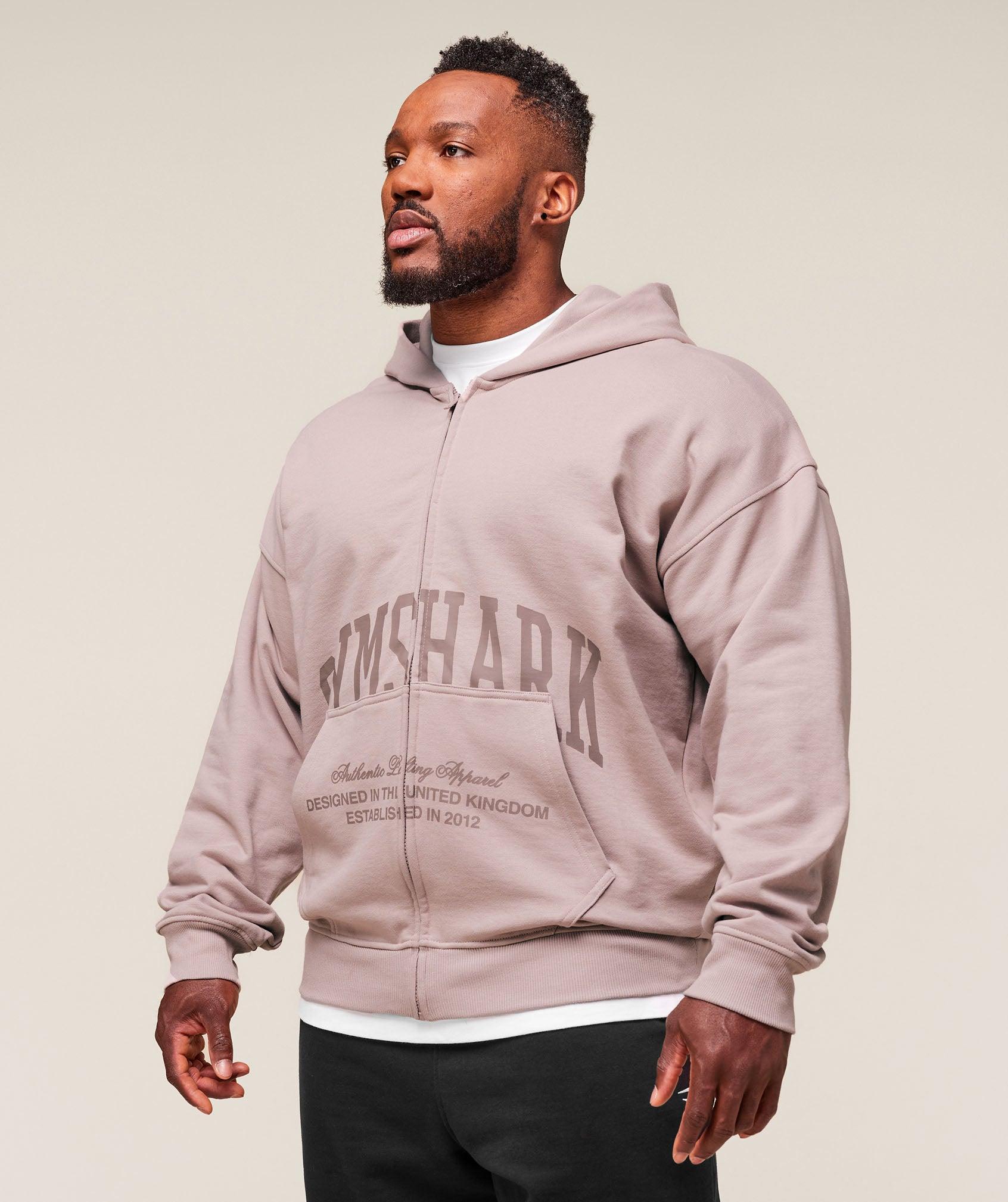 Collegiate Script Zip Up Hoodie Product Image