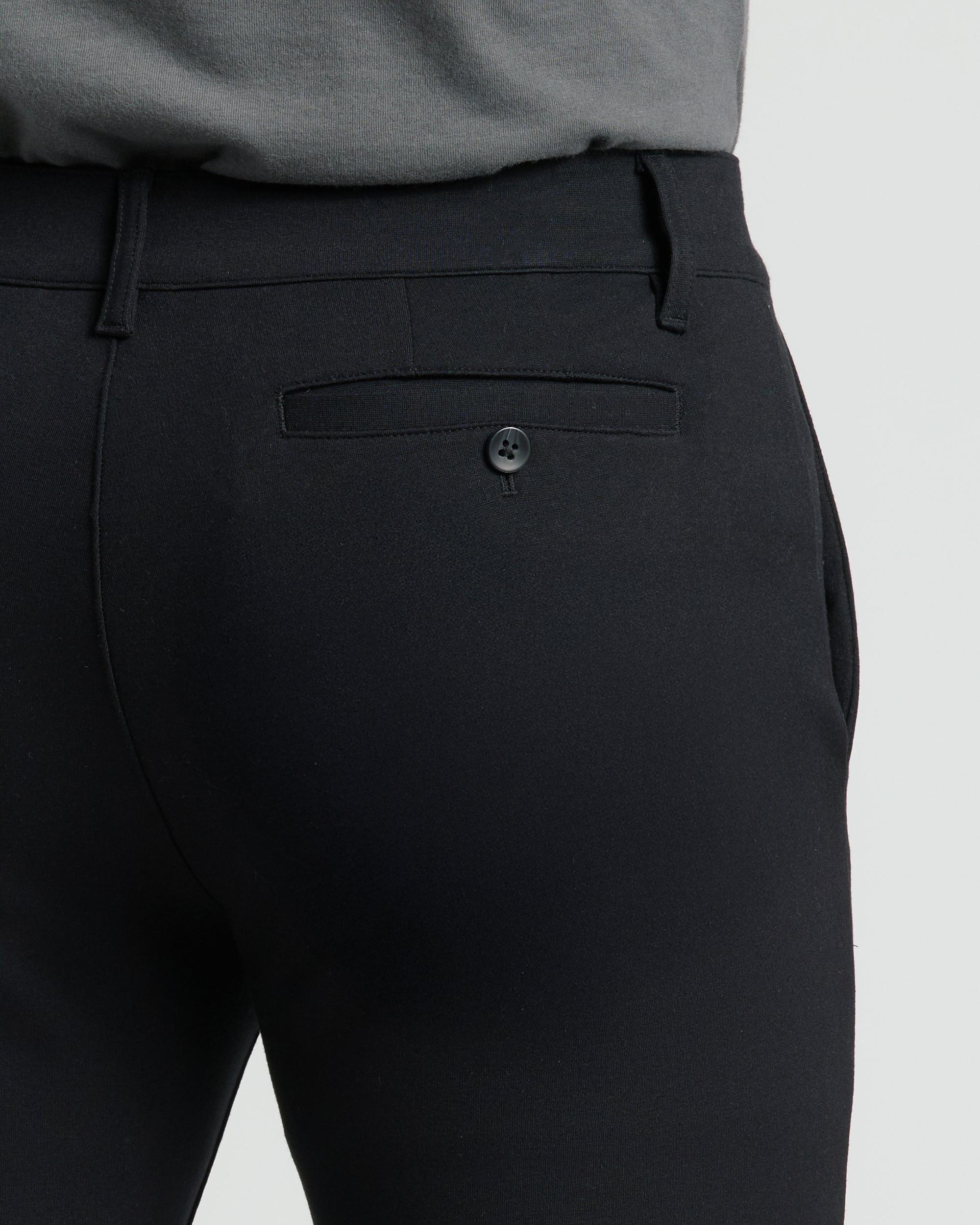 Black Slim Comfort Knit Chino Pant Product Image