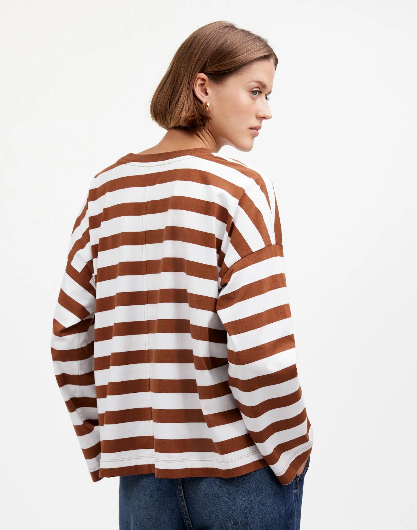 Oversized Long-Sleeve Crewneck Tee Product Image