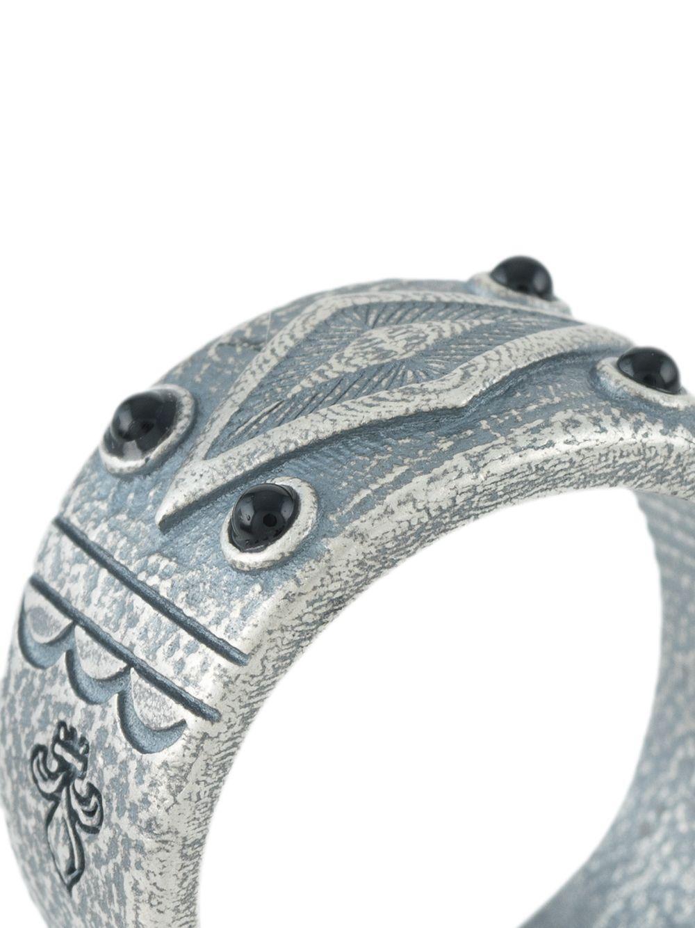 engraved vintage onyx ring Product Image