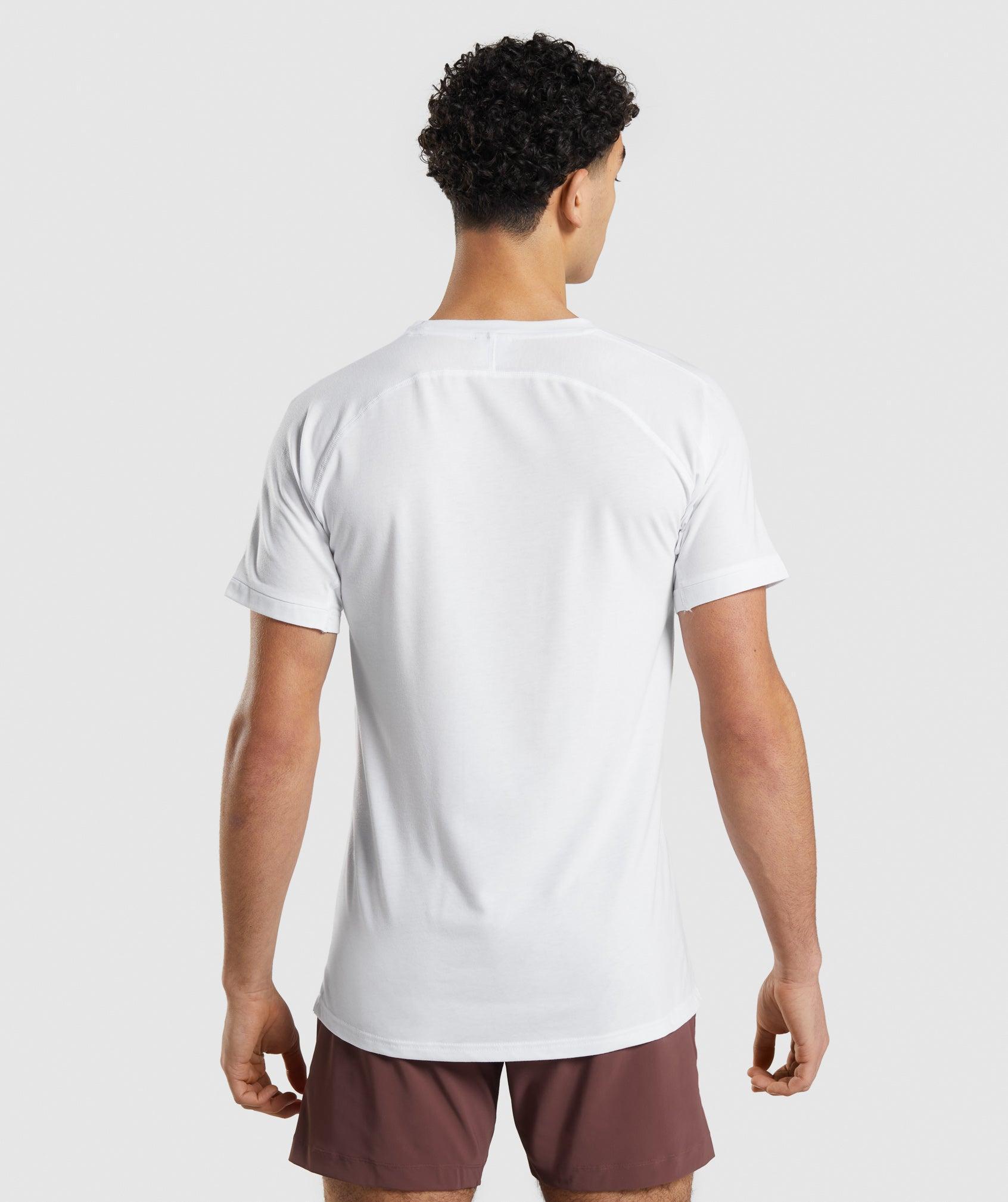 Gymshark Studio Amplify T-Shirt - White Male Product Image