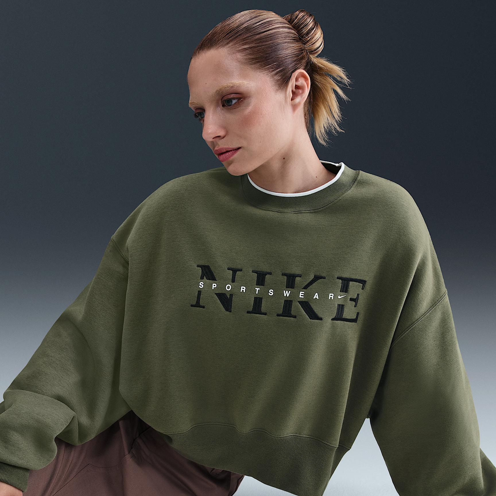 Nike Sportswear Phoenix Fleece Women's Oversized Crew-Neck Sweatshirt Product Image