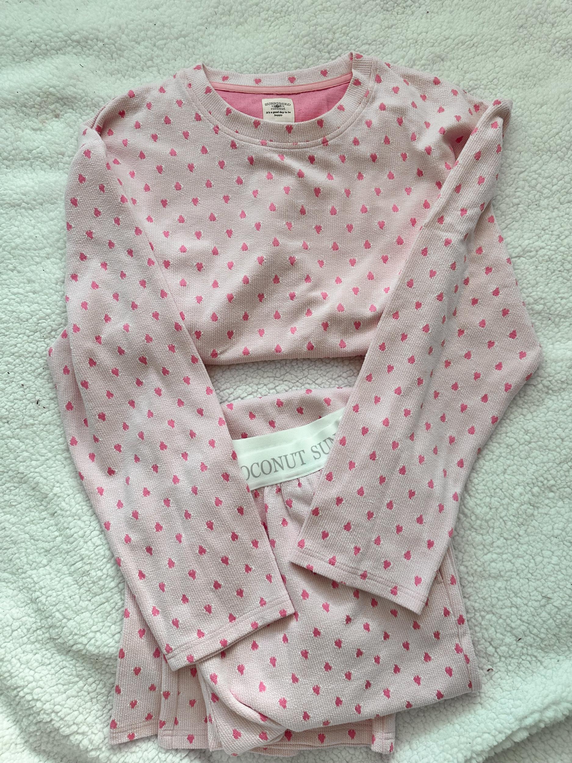 Heart Long Sleeve Pajama Top Product Image